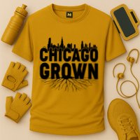 Chicago Grown Skyline Roots Cooling Performance Crew T-Shirt