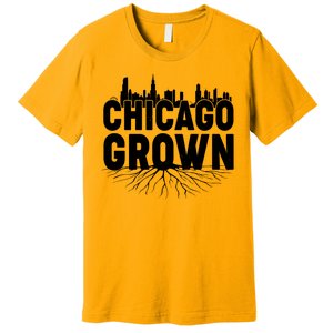 Chicago Grown Skyline Roots Premium T-Shirt