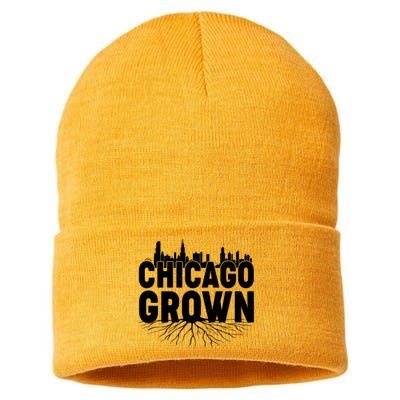 Chicago Grown Skyline Roots Sustainable Knit Beanie