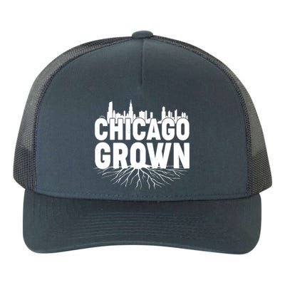 Chicago Grown Skyline Roots Yupoong Adult 5-Panel Trucker Hat