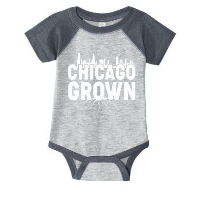 Chicago Grown Skyline Roots Infant Baby Jersey Bodysuit