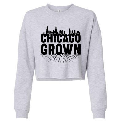 Chicago Grown Skyline Roots Cropped Pullover Crew