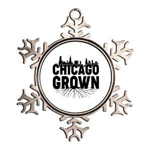 Chicago Grown Skyline Roots Metallic Star Ornament