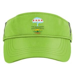 Chicago Grown With Lithuanian Roots Adult Drive Performance Visor