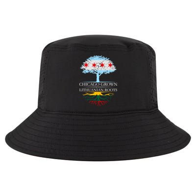 Chicago Grown With Lithuanian Roots Cool Comfort Performance Bucket Hat