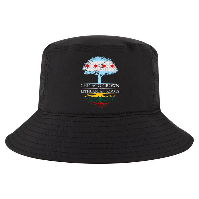 Chicago Grown With Lithuanian Roots Cool Comfort Performance Bucket Hat