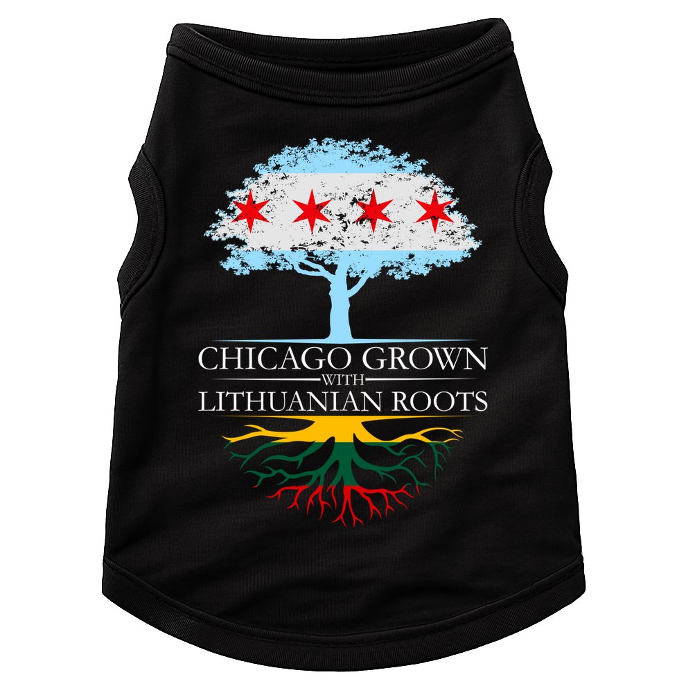 Chicago Grown With Lithuanian Roots Doggie Tank