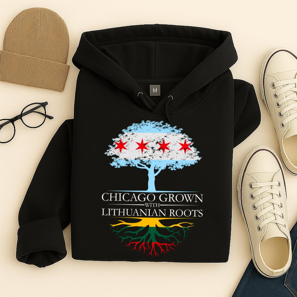 Chicago Grown With Lithuanian Roots Hoodie
