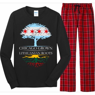 Chicago Grown With Lithuanian Roots Long Sleeve Pajama Set