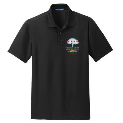 Chicago Grown With Lithuanian Roots Dry Zone Grid Polo