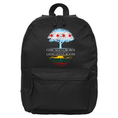 Chicago Grown With Lithuanian Roots 16 in Basic Backpack