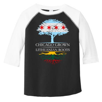 Chicago Grown With Lithuanian Roots Toddler Fine Jersey T-Shirt