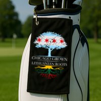 Chicago Grown With Lithuanian Roots Golf Towel