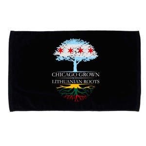 Chicago Grown With Lithuanian Roots Microfiber Hand Towel