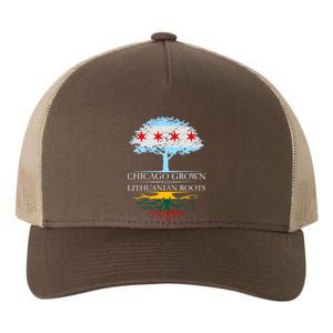 Chicago Grown With Lithuanian Roots Yupoong Adult 5-Panel Trucker Hat