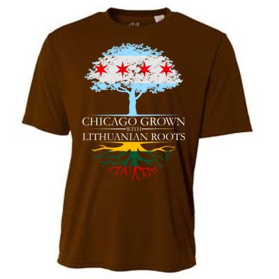 Chicago Grown With Lithuanian Roots Cooling Performance Crew T-Shirt