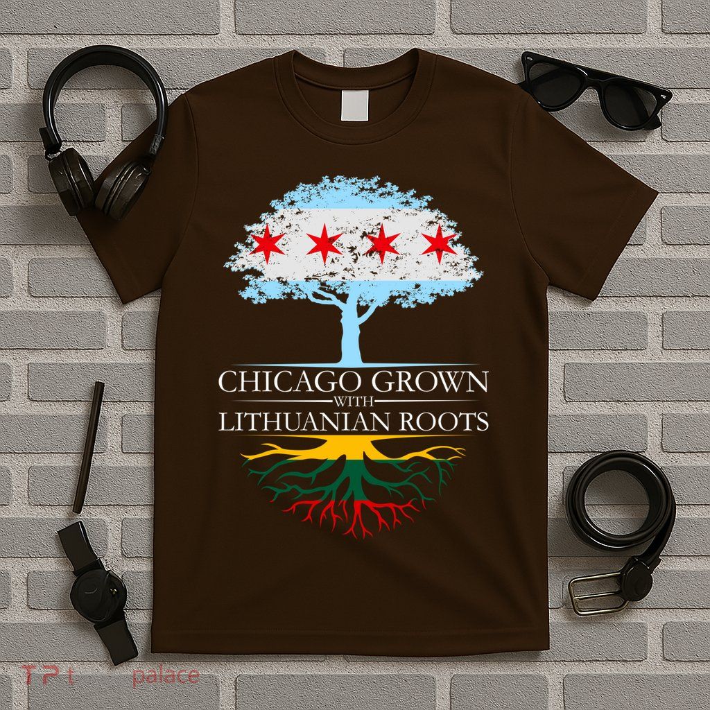 Chicago Grown With Lithuanian Roots T-Shirt