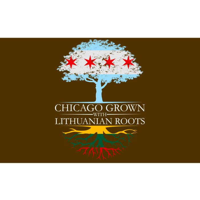 Chicago Grown With Lithuanian Roots Bumper Sticker