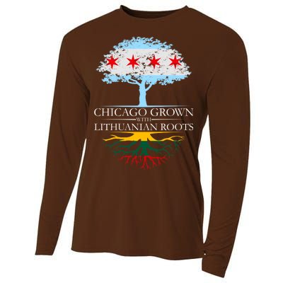 Chicago Grown With Lithuanian Roots Cooling Performance Long Sleeve Crew