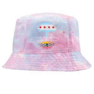 Chicago Grown With Lithuanian Roots Tie-Dyed Bucket Hat