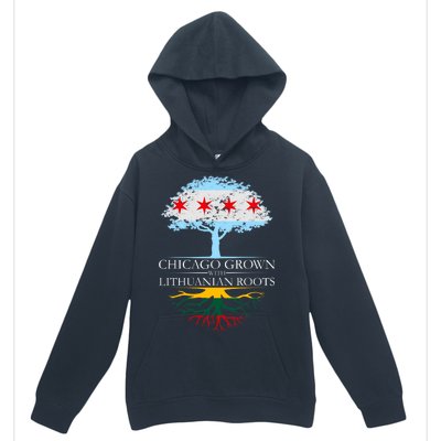 Chicago Grown With Lithuanian Roots Urban Pullover Hoodie