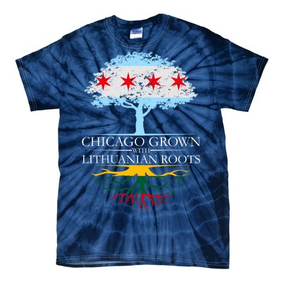 Chicago Grown With Lithuanian Roots Tie-Dye T-Shirt