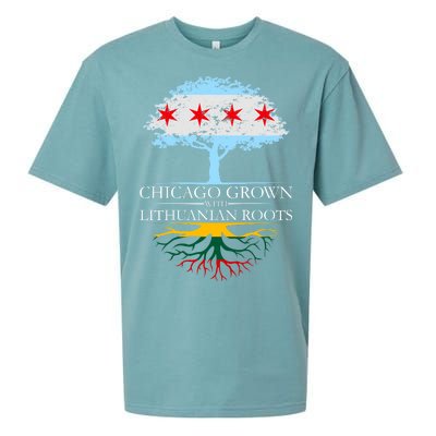 Chicago Grown With Lithuanian Roots Sueded Cloud Jersey T-Shirt