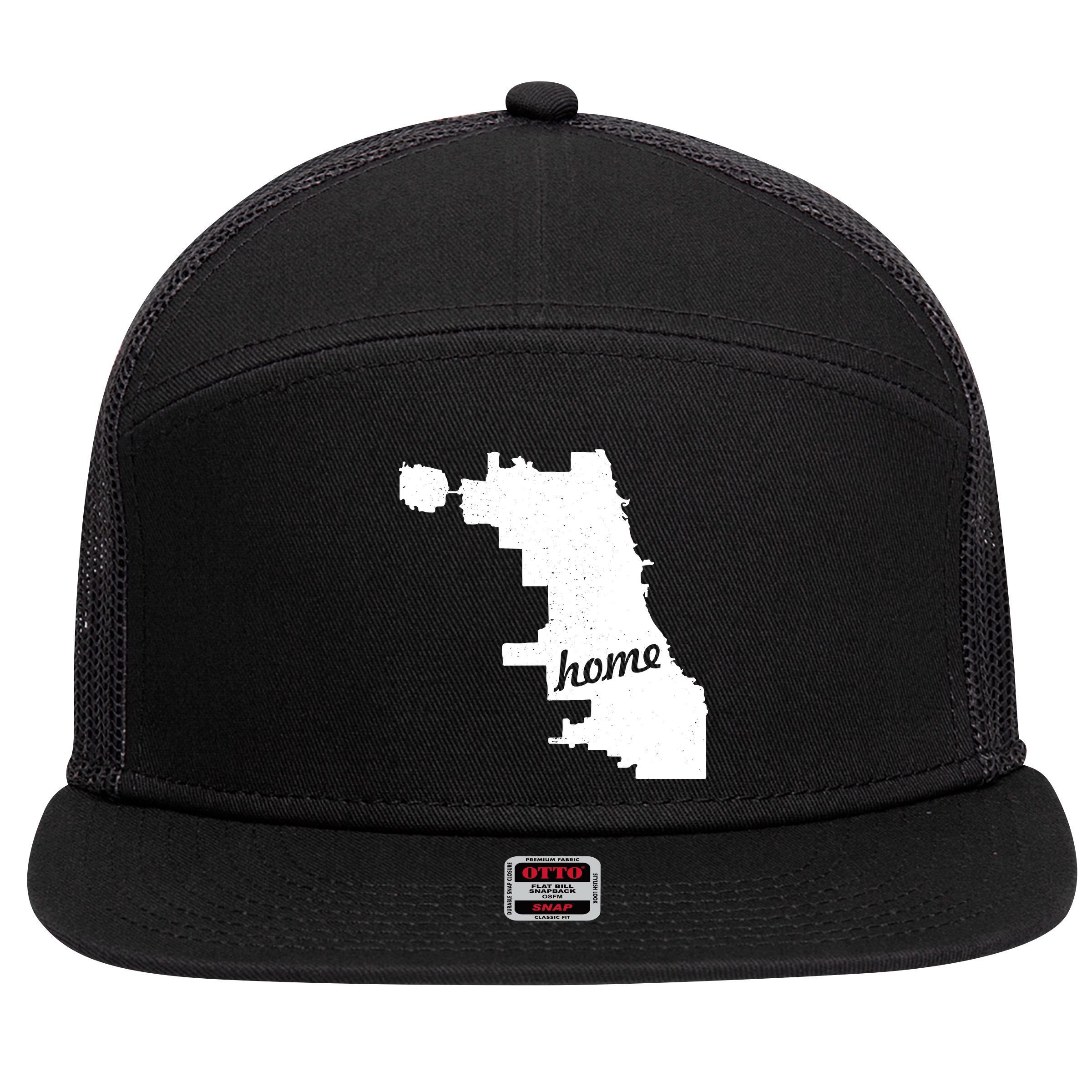 Chicago Home State 7 Panel Mesh Trucker Snapback Hat