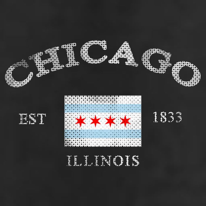 Chicago Illinois Est 1833 7 Panel Mesh Trucker Snapback Hat
