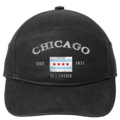Chicago Illinois Est 1833 7-Panel Snapback Hat