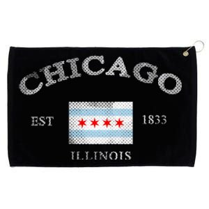 Chicago Illinois Est 1833 Grommeted Golf Towel