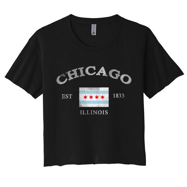 Chicago Illinois Est 1833 Crop Top