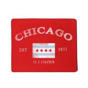 Chicago Illinois Est 1833 Mousepad