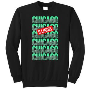 Chicago Illinois Typography Sweatshirt