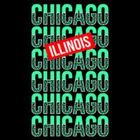 Chicago Illinois Typography Zip Tote Bag