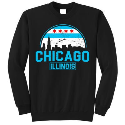 Chicago Illinois Vintage Flag Sweatshirt