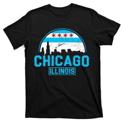 Chicago Illinois Vintage Flag T-Shirt