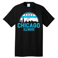 Chicago Illinois Vintage Flag Tall T-Shirt