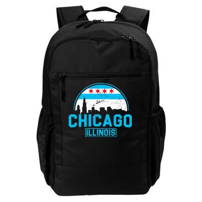 Chicago Illinois Vintage Flag Daily Commute Backpack