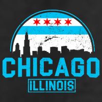 Chicago Illinois Vintage Flag Trucker Hat