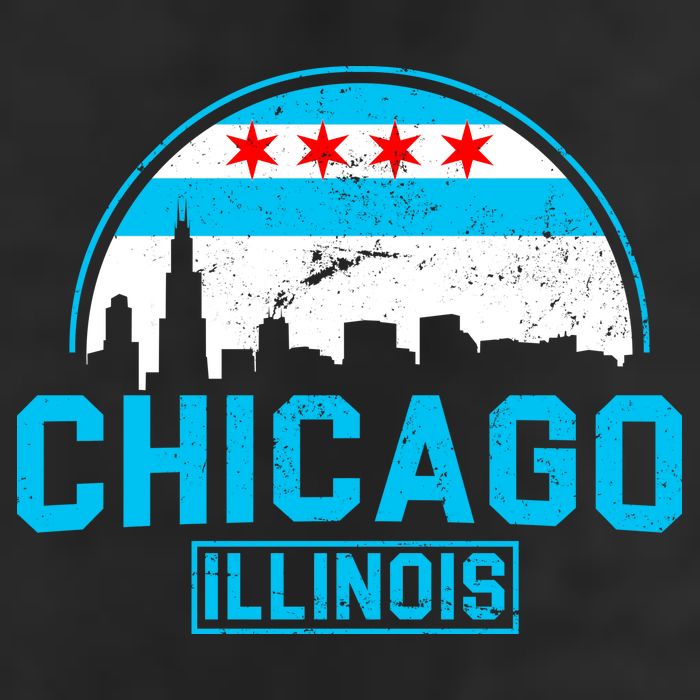 Chicago Illinois Vintage Flag Trucker Hat