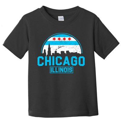 Chicago Illinois Vintage Flag Toddler T-Shirt
