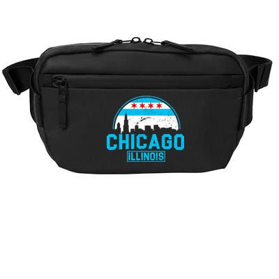 Chicago Illinois Vintage Flag Crossbody Pack