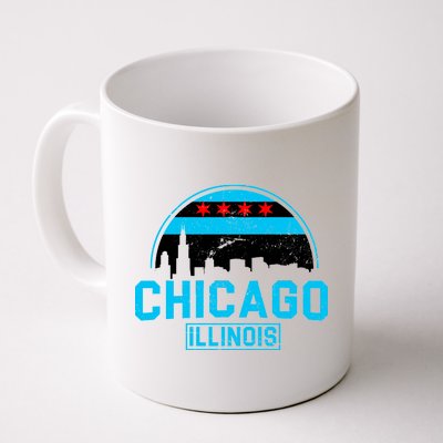 Chicago Illinois Vintage Flag Coffee Mug