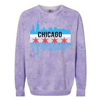 Chicago Skyline Colorblast Crewneck Sweatshirt