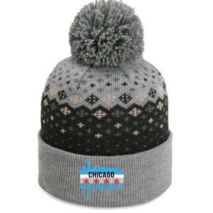 Chicago Skyline The Baniff Cuffed Pom Beanie