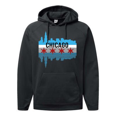 Chicago Skyline Performance Fleece Hoodie