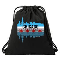 Chicago Skyline Drawstring Bag