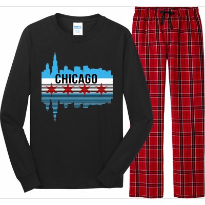 Chicago Skyline Long Sleeve Pajama Set