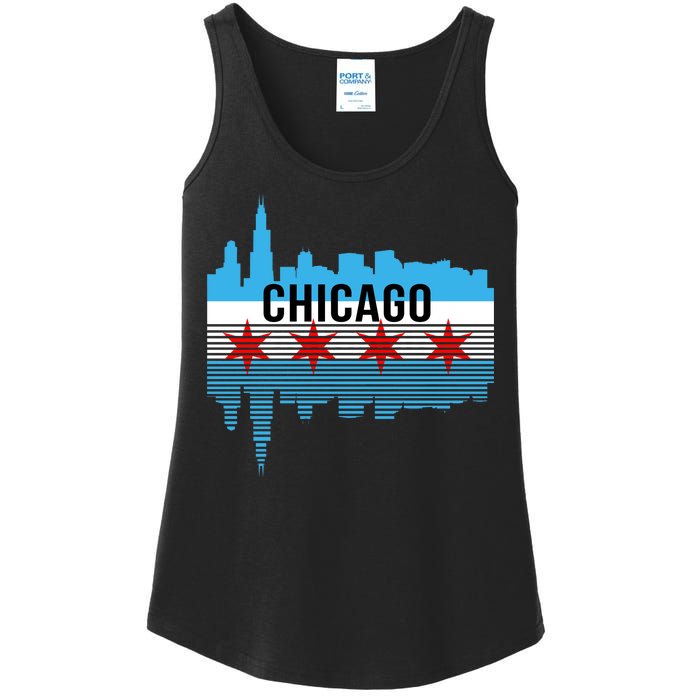 Chicago Skyline Ladies Essential Tank